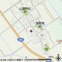 滋賀県東近江市上麻生町104周辺の地図