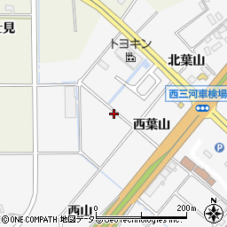 愛知県豊田市若林西町西葉山周辺の地図