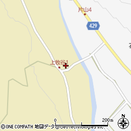 兵庫県宍粟市山崎町上牧谷69周辺の地図