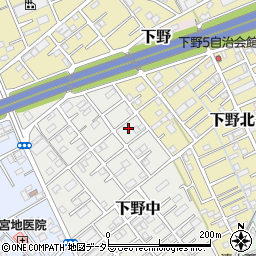 静岡県静岡市清水区下野中16-10周辺の地図