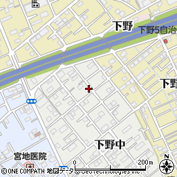 静岡県静岡市清水区下野中20-1周辺の地図