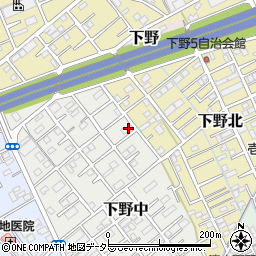 静岡県静岡市清水区下野中16-1-2周辺の地図