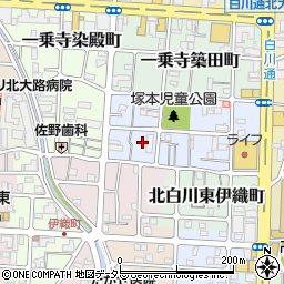 京都府京都市左京区一乗寺塚本町周辺の地図
