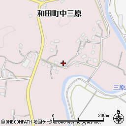 千葉県南房総市和田町中三原1337周辺の地図