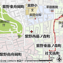 京都府京都市北区紫野西藤ノ森町周辺の地図
