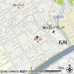 静岡県静岡市清水区蜂ヶ谷189-3周辺の地図