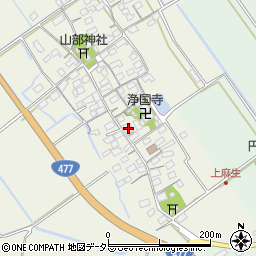 滋賀県東近江市上麻生町106周辺の地図