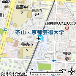 茶山・京都芸術大学駅周辺の地図
