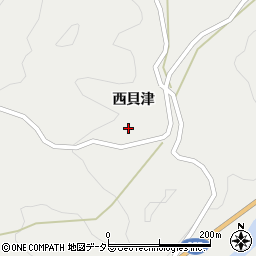 愛知県新城市愛郷西貝津周辺の地図