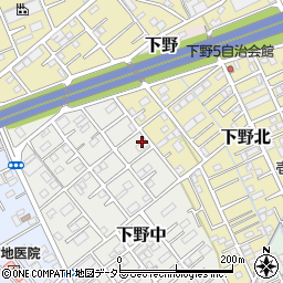 静岡県静岡市清水区下野中16-15周辺の地図