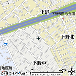 静岡県静岡市清水区下野中16-12周辺の地図