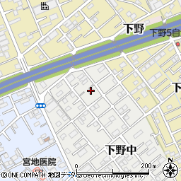 静岡県静岡市清水区下野中20-34周辺の地図