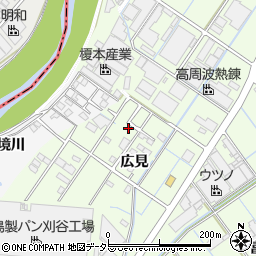 愛知県刈谷市西境町広見周辺の地図