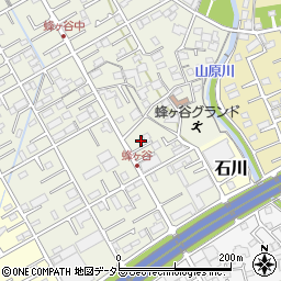 静岡県静岡市清水区蜂ヶ谷189-6周辺の地図