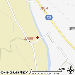 兵庫県宍粟市山崎町上牧谷71周辺の地図