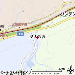 愛知県岡崎市宮石町ヲナベ沢周辺の地図