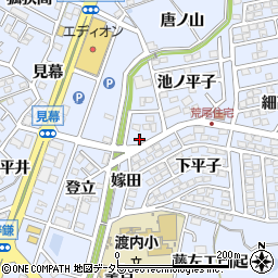 愛知県東海市荒尾町池ノ平子76周辺の地図