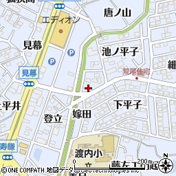 愛知県東海市荒尾町池ノ平子76-1周辺の地図