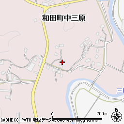 千葉県南房総市和田町中三原533周辺の地図