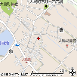 愛知県豊田市大島町豊43周辺の地図