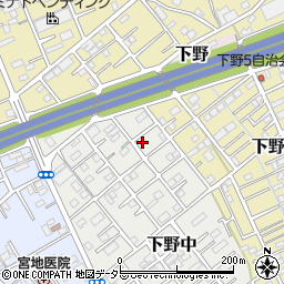 静岡県静岡市清水区下野中18-9周辺の地図