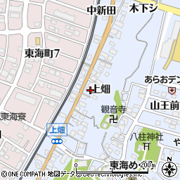 愛知県東海市荒尾町上畑周辺の地図