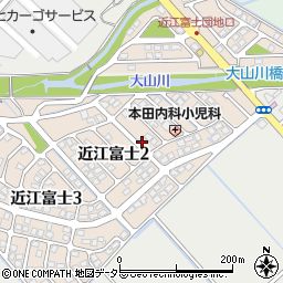 滋賀県野洲市近江富士2丁目周辺の地図