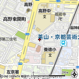 京都府京都市左京区田中古川町周辺の地図