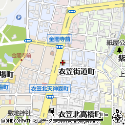 ローソン京都金閣寺前店周辺の地図