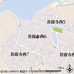 滋賀県湖南市菩提寺西6丁目周辺の地図