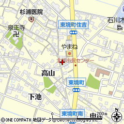 愛知県刈谷市東境町山之間下周辺の地図