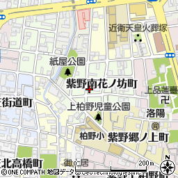 京都府京都市北区紫野南花ノ坊町周辺の地図