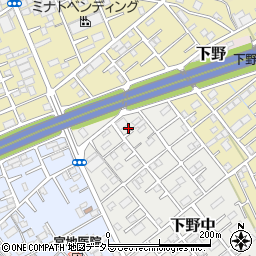 静岡県静岡市清水区下野中20-15周辺の地図