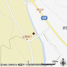 兵庫県宍粟市山崎町上牧谷72周辺の地図