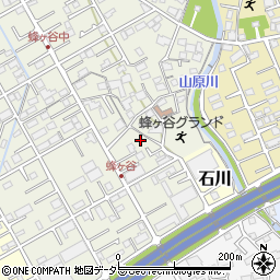 静岡県静岡市清水区蜂ヶ谷188周辺の地図