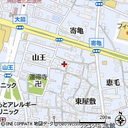 愛知県東海市荒尾町西屋敷73周辺の地図