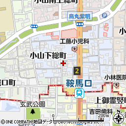 京都府京都市北区小山下総町周辺の地図