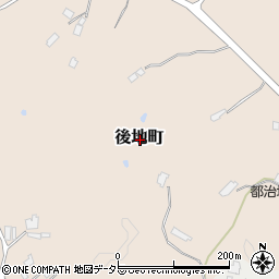 島根県江津市後地町周辺の地図