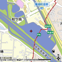 愛知県刈谷市東境町松ケ枝周辺の地図
