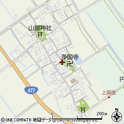 滋賀県東近江市上麻生町109周辺の地図
