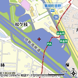 愛知県刈谷市東境町（松ケ枝）周辺の地図
