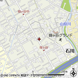 静岡県静岡市清水区蜂ヶ谷193-5周辺の地図