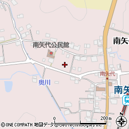 兵庫県丹波篠山市南矢代周辺の地図