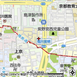 京都府京都市北区紫野宮西町周辺の地図