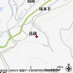愛知県豊田市大沼町花蔵周辺の地図