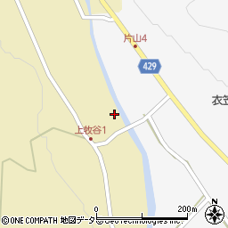 兵庫県宍粟市山崎町上牧谷72周辺の地図