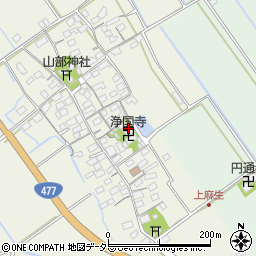 滋賀県東近江市上麻生町110周辺の地図