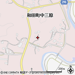 千葉県南房総市和田町中三原534周辺の地図