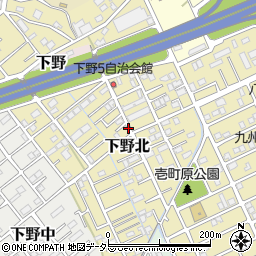 静岡県静岡市清水区下野北周辺の地図
