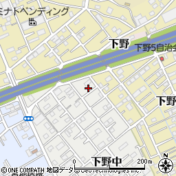 静岡県静岡市清水区下野中19-3周辺の地図